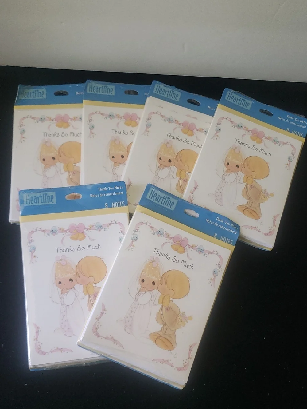Precious Moments Wedding Thank You Cards x6 Sealed
